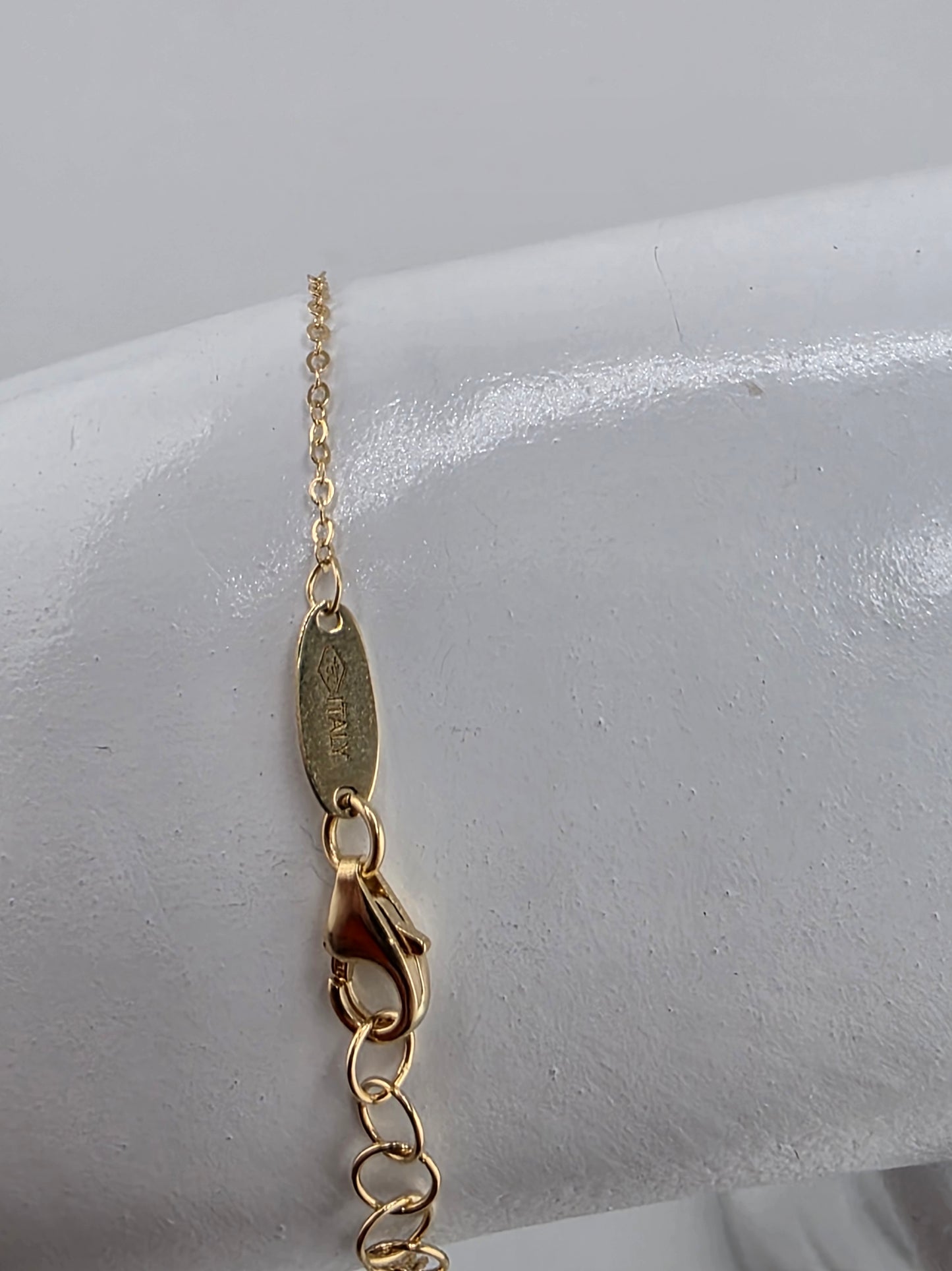 Diamond sphere bracelet with moon pendant