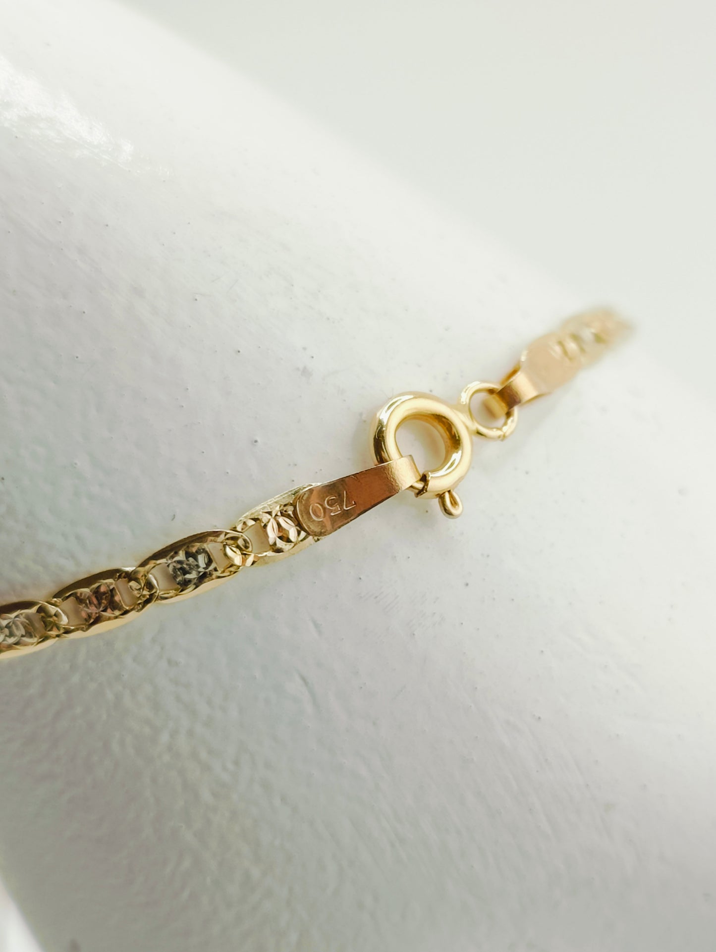 Ladder Bracelet with Plate 3.95g 2mm 21cm 3 gold