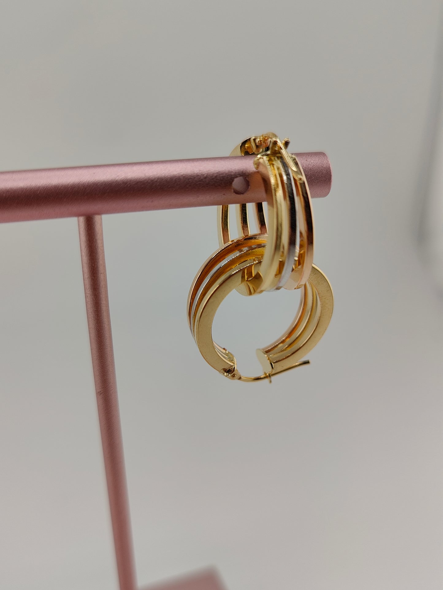 3 GOLD TWISTED RINGS