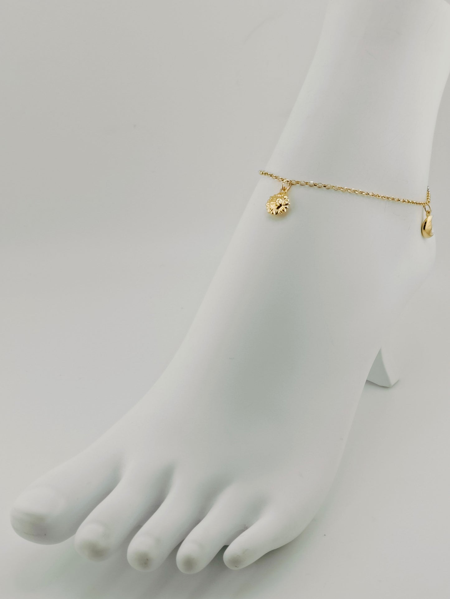 Sun and Moon Anklet 3.49g 25cm