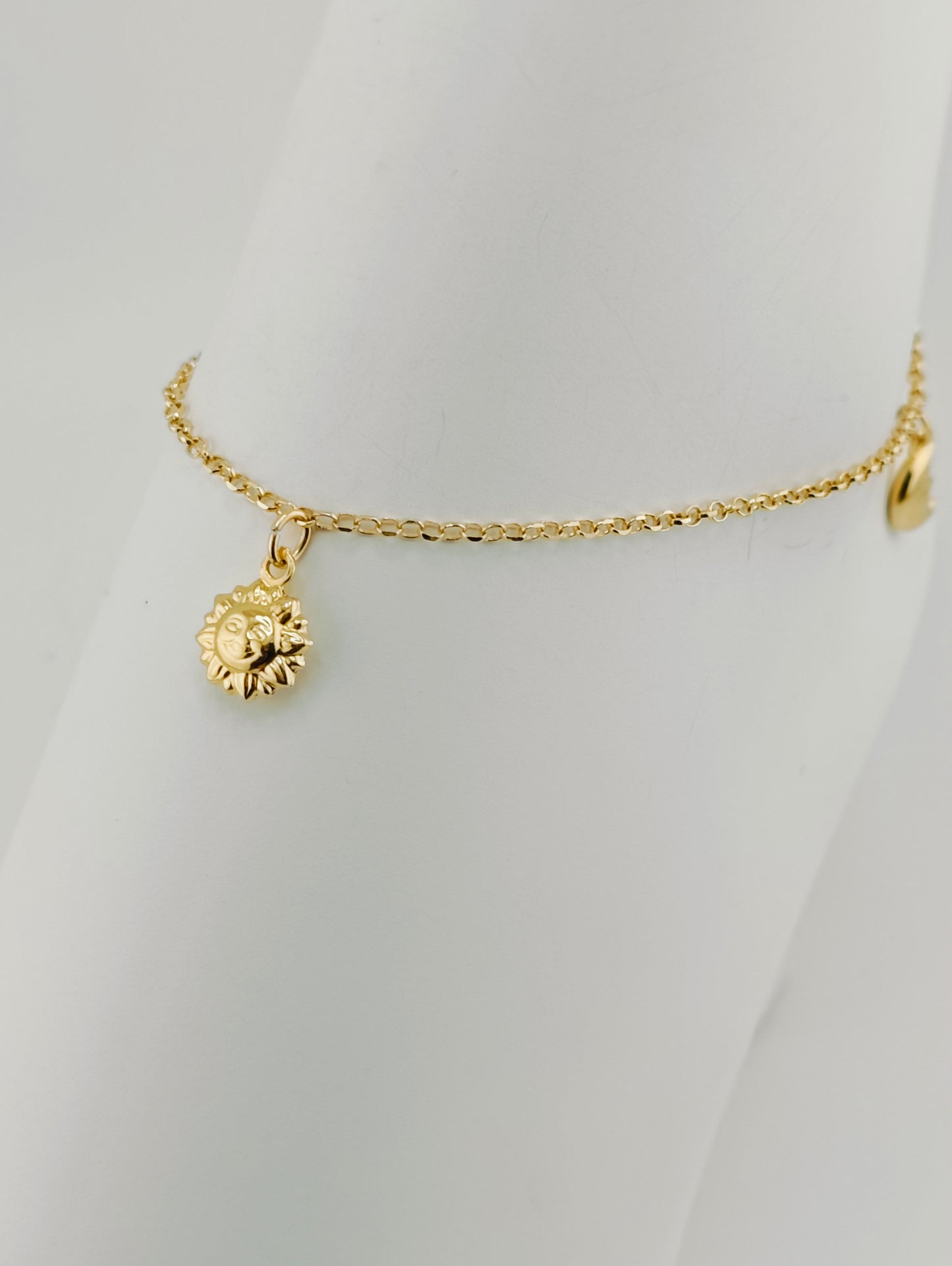 Sun and Moon Anklet 3.49g 25cm