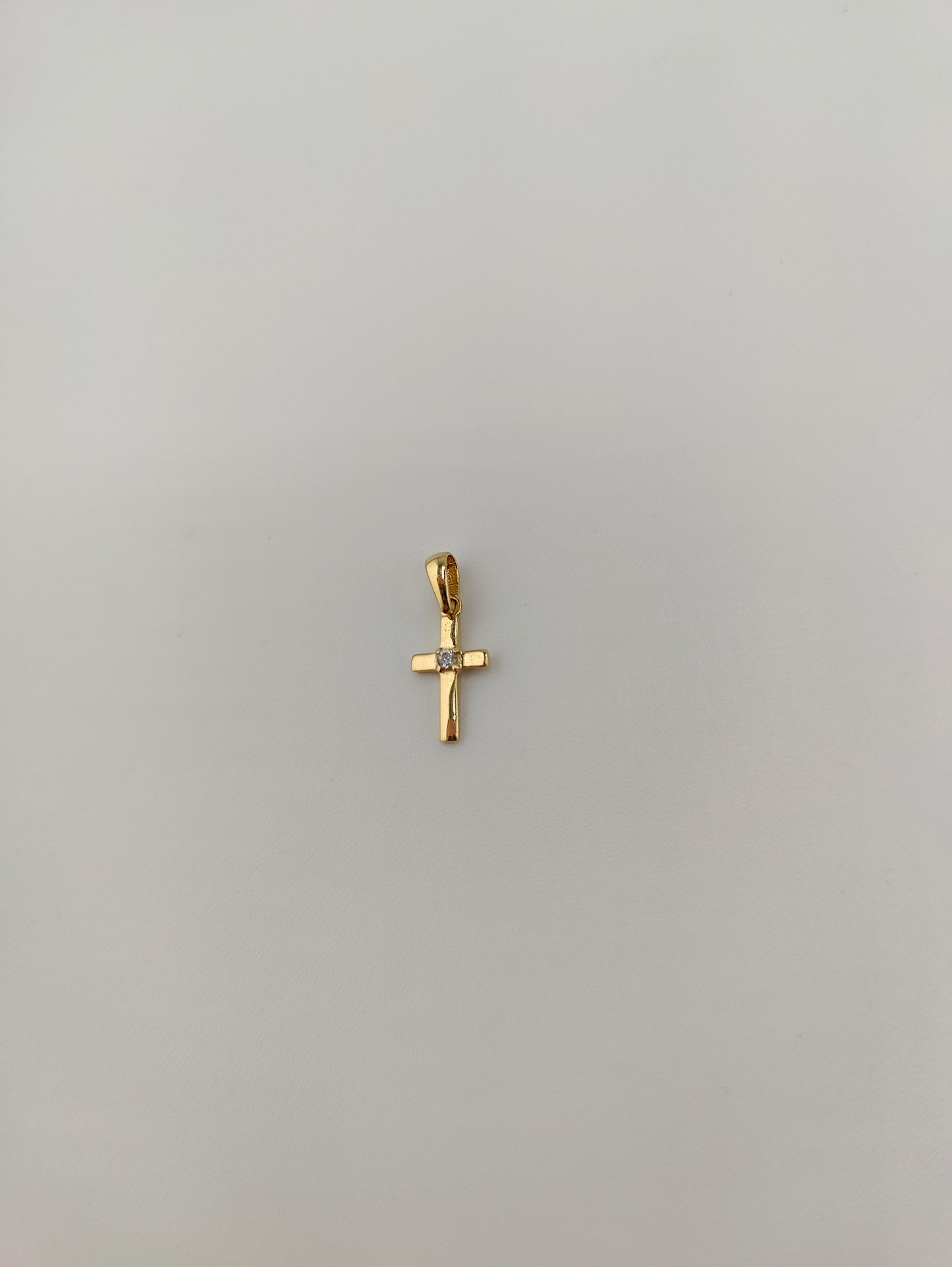 Gold zircon pendant 045