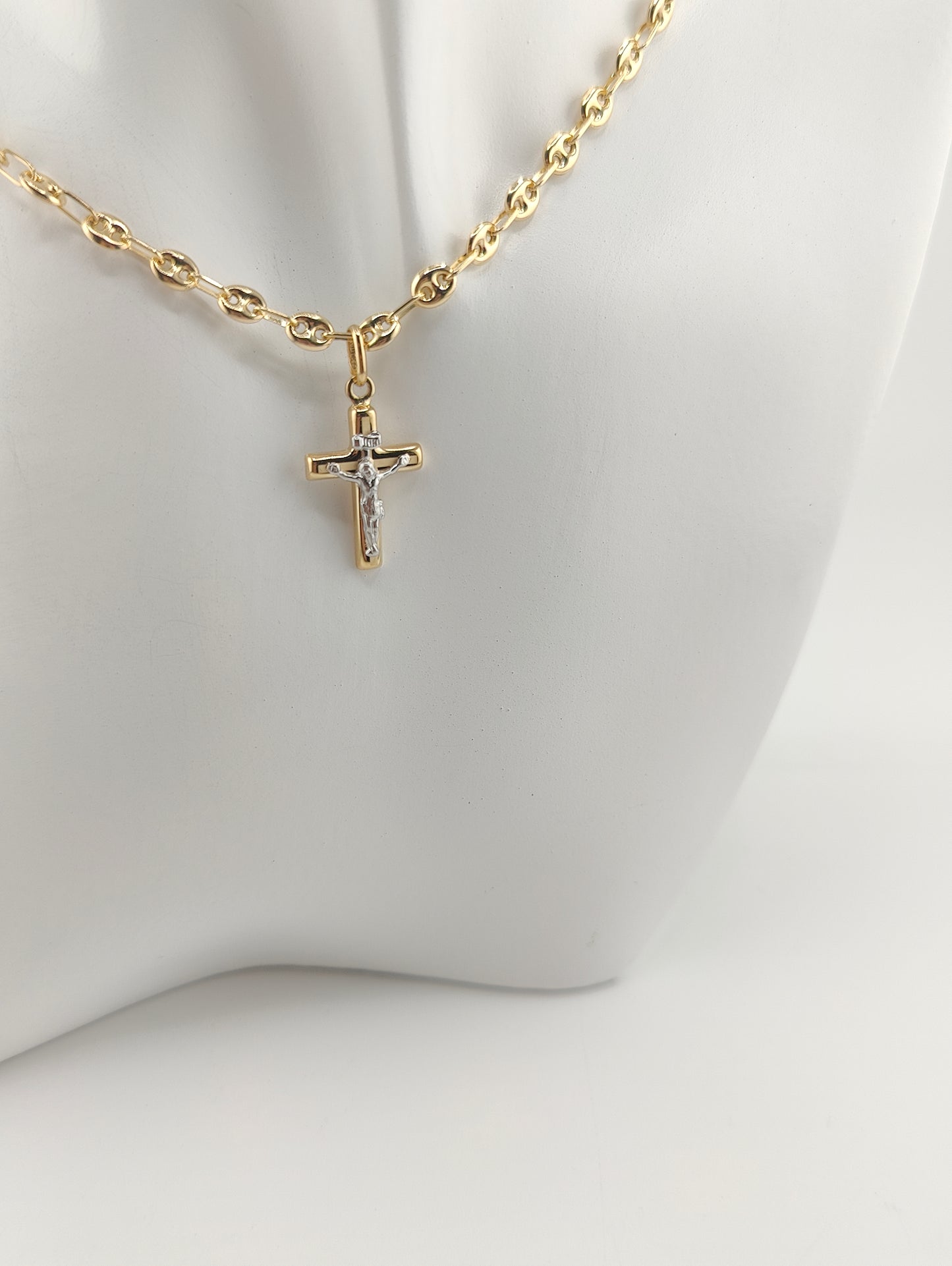 Little golden cross pendant