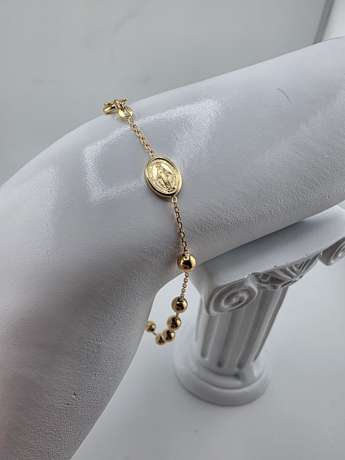 Smooth dial denarius bracelet