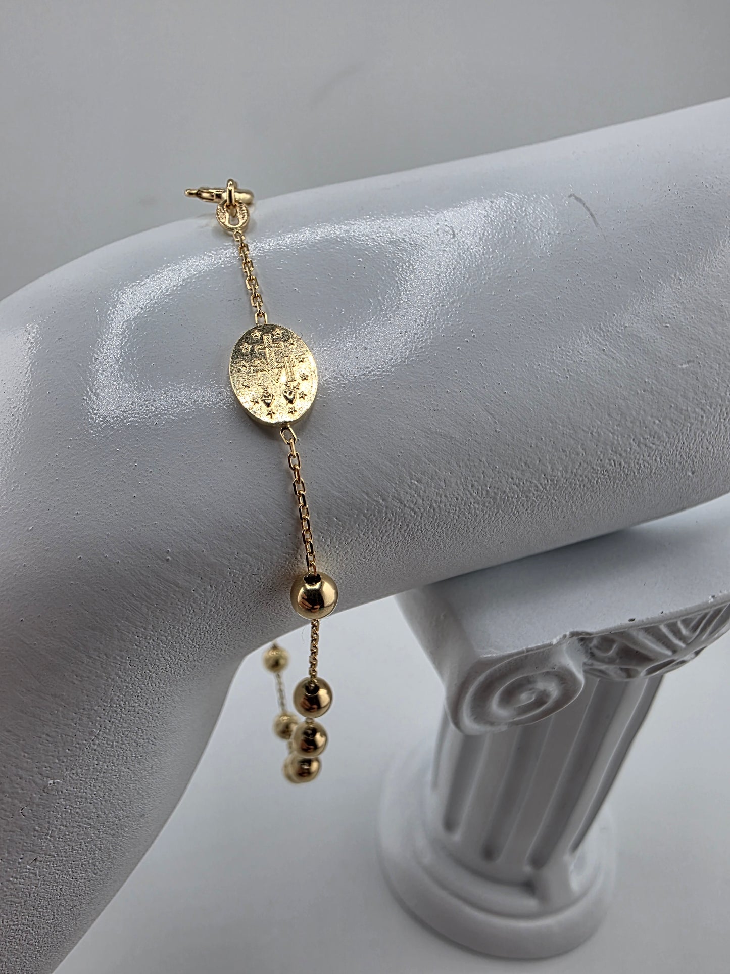 Smooth dial denarius bracelet