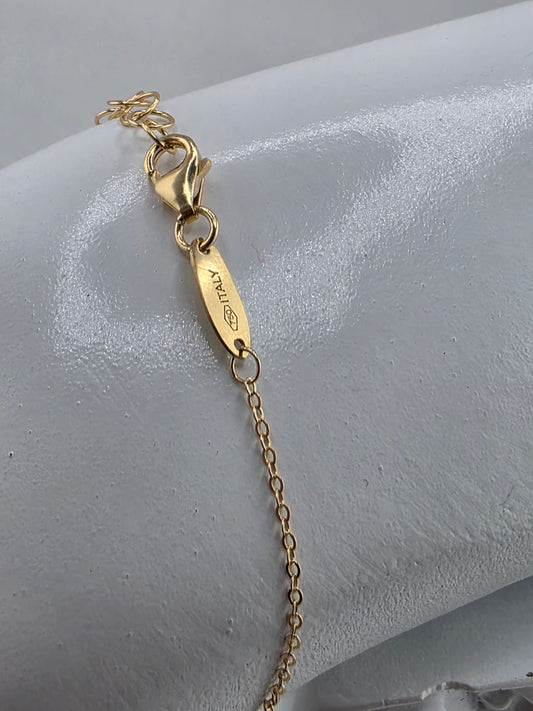 Bracelet with diamond dial and flower charm