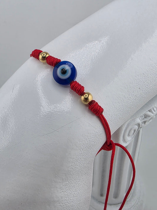 RED BRACELET WITH TURKISH EYE 020