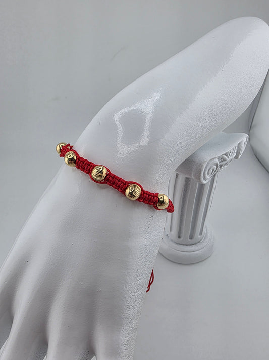 Red Woven Bracelet