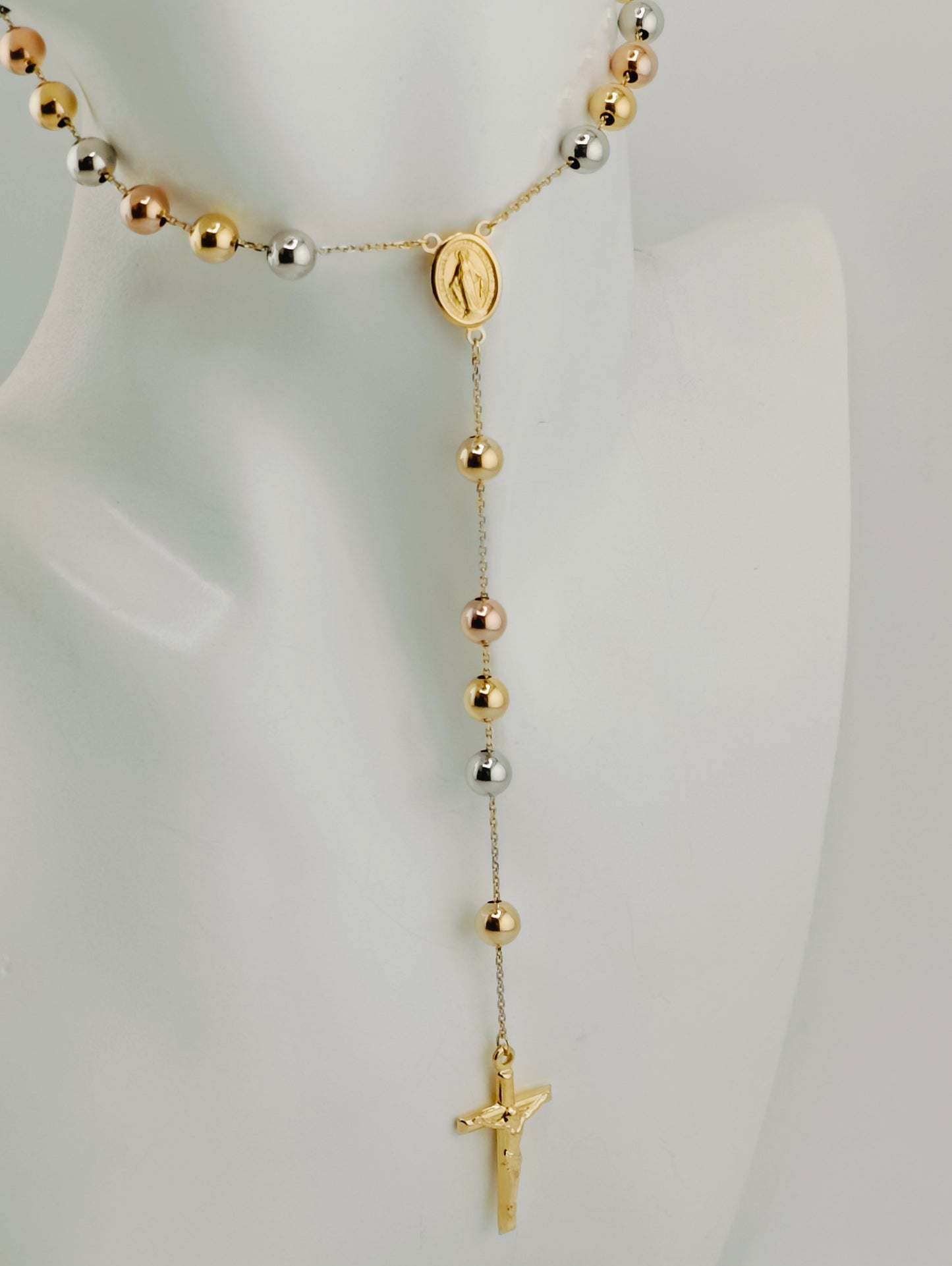 Rosary 3 colors 13.76g 6mm 60cm