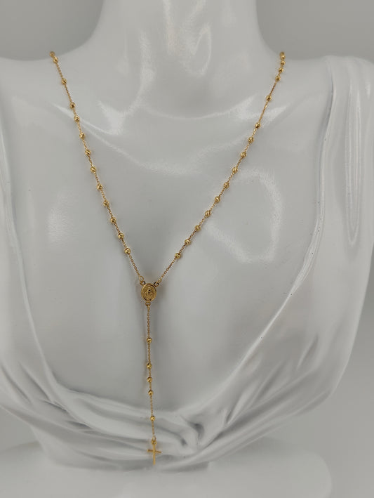 Diamond-coated rosary spheres