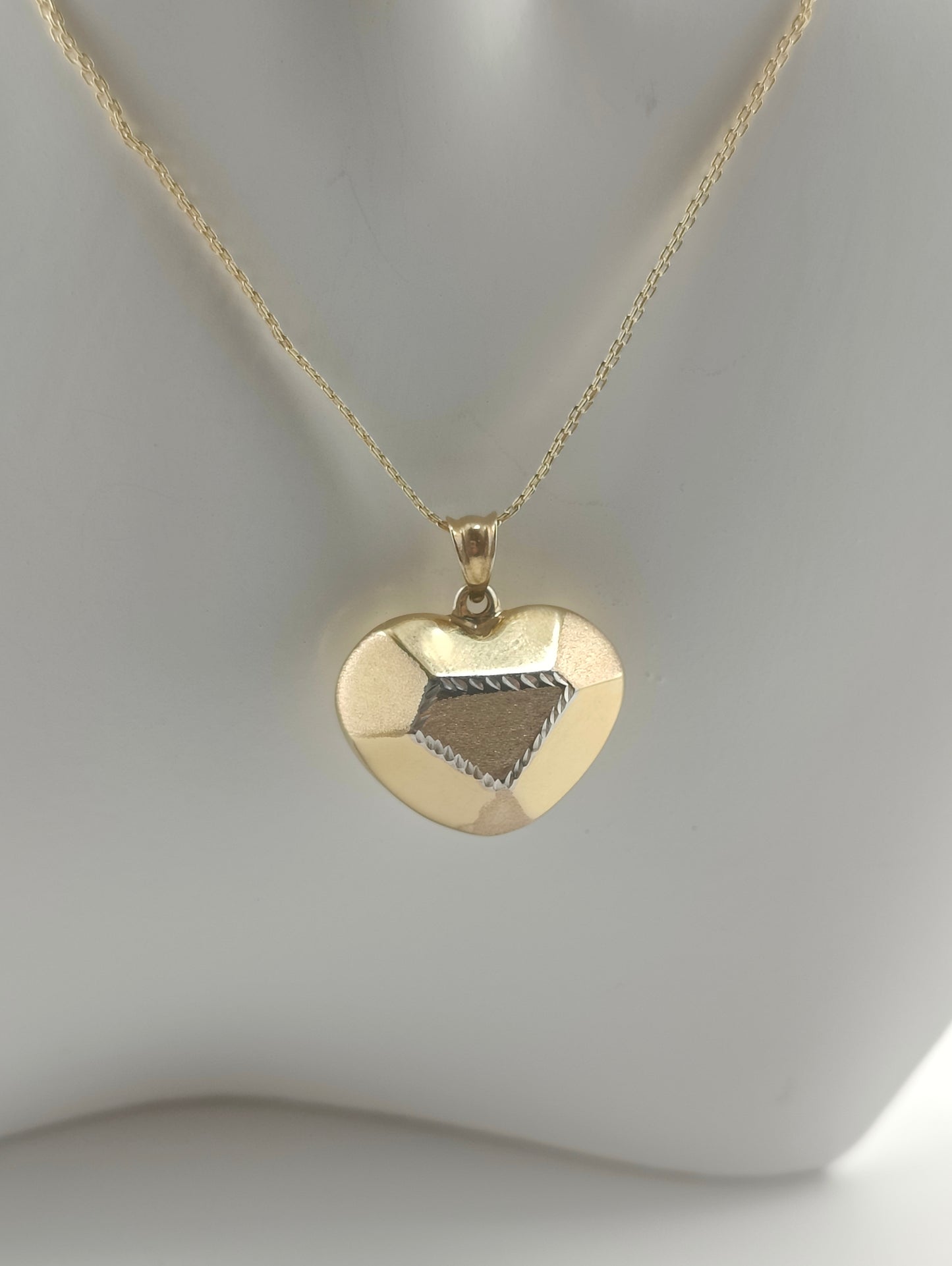 Golden heart pendant
