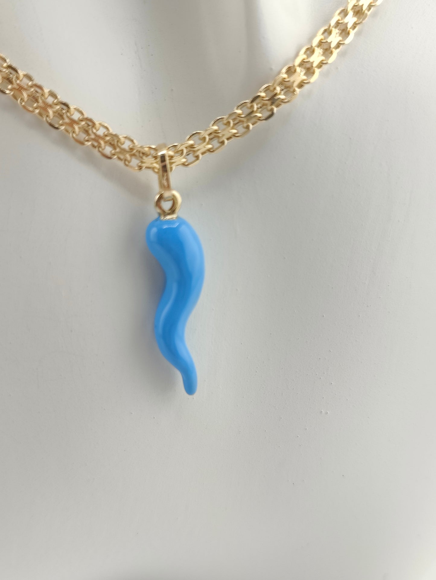 Blue cornicello