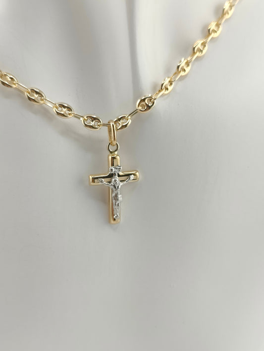 Little golden cross pendant