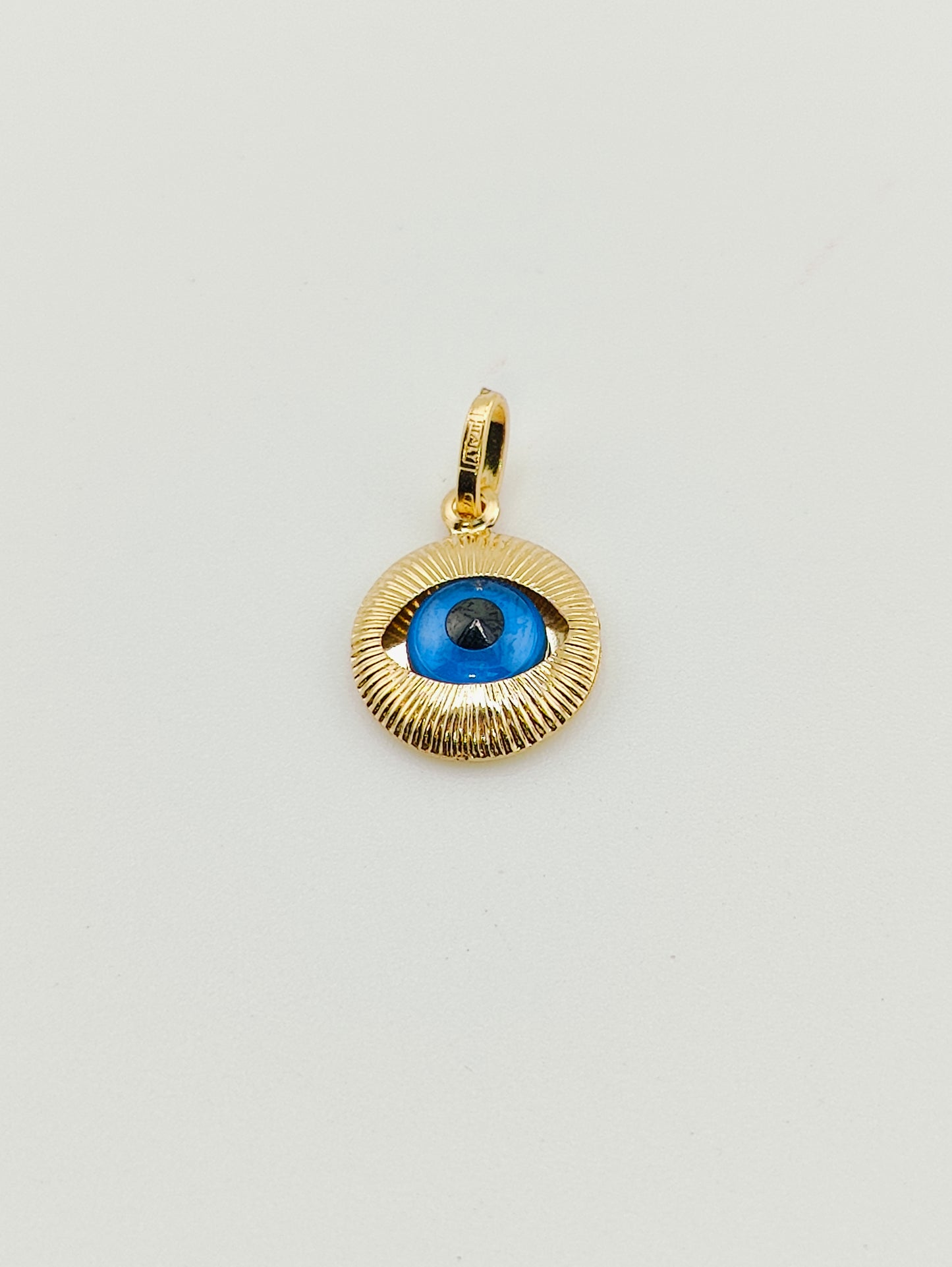 Striated Evil Eye Pendant 0.95g