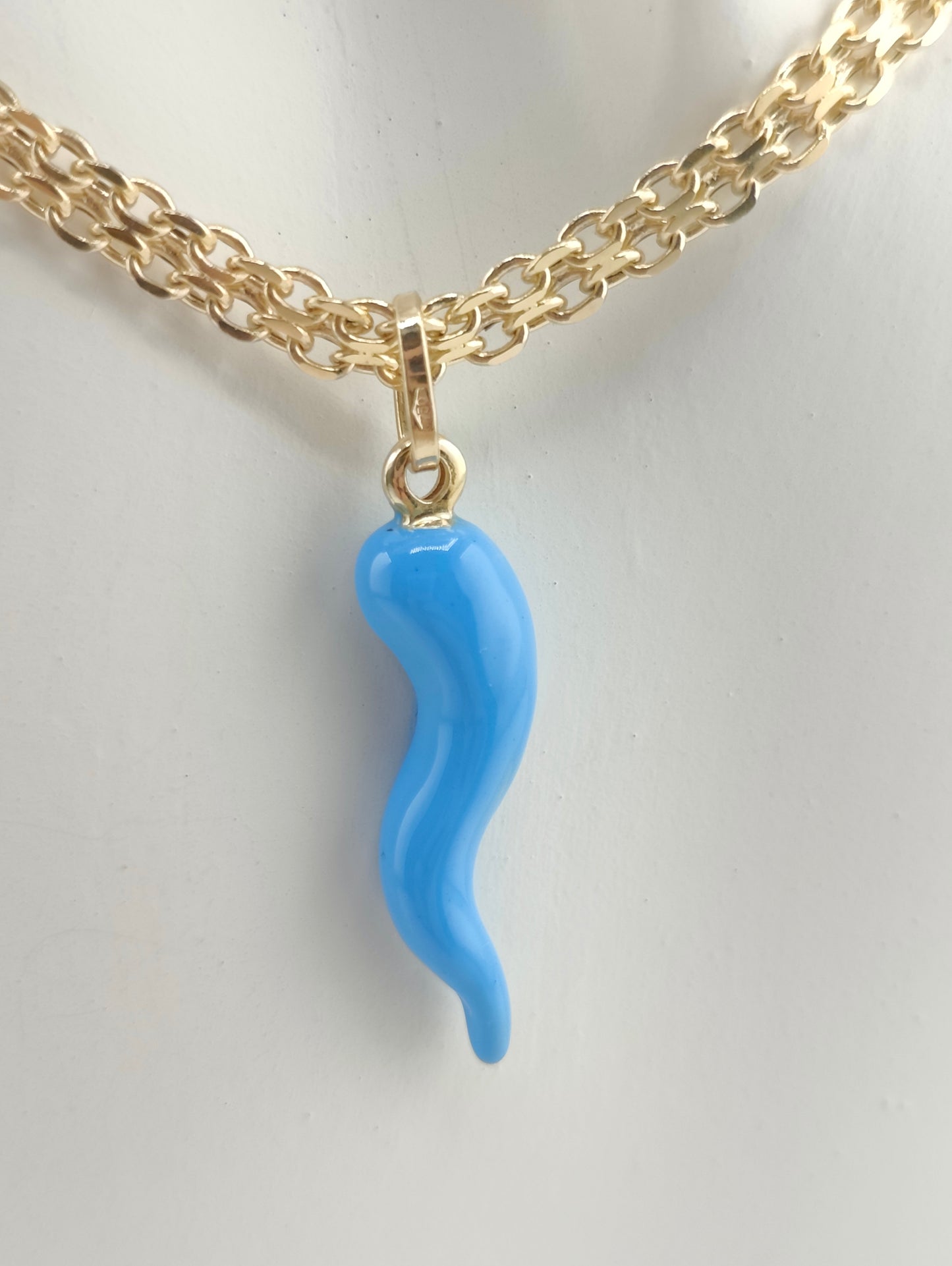 Blue cornicello
