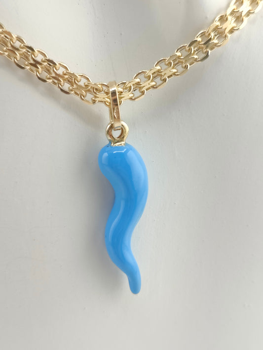 Blue cornicello